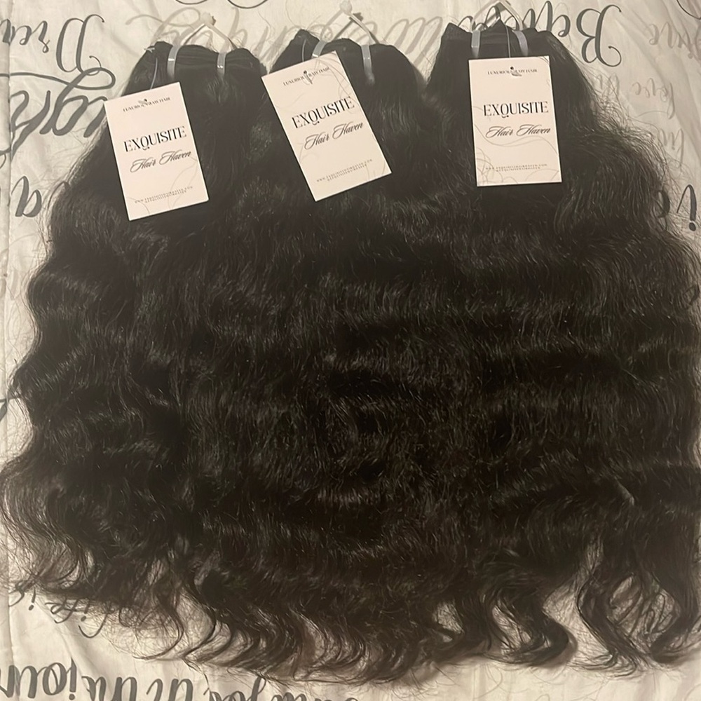 Authentic Indian hair bundles directly from India in lengths of 16", 18", 18"